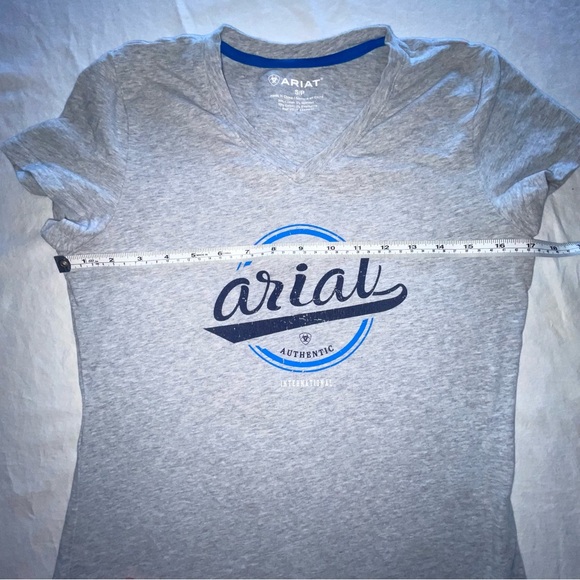 Ariat Women's Gray Graphic T-Shirt Size Small Cotton Spandex PRELOVED - Picture 4 of 7